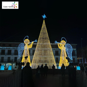 Grande décoration de Noël extérieure 2027, ange lumineux pour jardin - Product Image 2