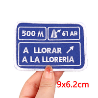 Patchs à repasser Rode Direction Patchs de broderie pour vêtements Patch de logo personnalisé