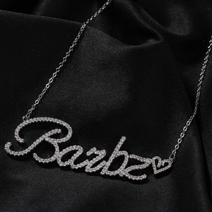 Collar con Letras Iniciales Personalizadas, Colgante con Nombre de Corazón Nuevo en Mayúsculas y Minúsculas, Cadenas Inglesas para Mujeres y Hombres, Joyería - Product Image 2