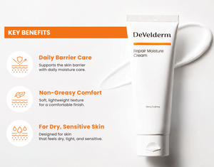 Crème hydratante Develderm, hydratant quotidien professionnel pour le visage, pour la protection de la barrière cutanée et le soin apaisant - Product Image 4