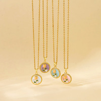 Collier pendentif floral de luxe vintage en cuivre plaqué or avec imitation perle pour femme – Idéal comme cadeau