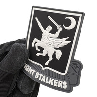 Patch PVC 3D Tactique Night Walker Prêt à Expédier, Badge en Caoutchouc Personnalisable pour Sacs de Sport et Casquettes