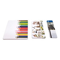 Boîte à crayons en métal de couleur exquise, personnalisée et imprimée en gros, avec emballage en boîte métallique à compartiments