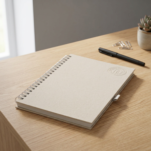 Bloc-notes spirale sans marque Dairy Dream en carton recyclé, 100 feuilles, formats A5/B6/B5/A6, reliure thermique, modèle 107783-1 - Product Image 2