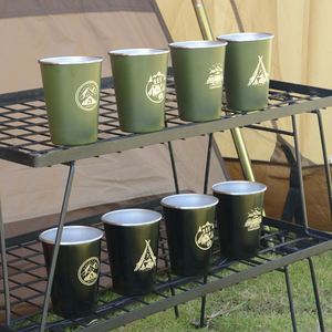 Tasses miniatures empilables en acier inoxydable personnalisées, mugs de camping en plein air, gobelets de voyage portables pour boire du café, de la bière - Product Image 2
