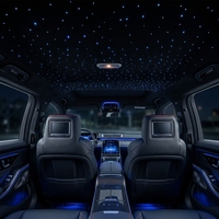 Kit de plafonnier étoilé pour voiture 18W, lumière RGBW, effet scintillant, fibre optique