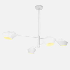Lampada LED bianca 76x103x103 cm, 4 attacchi E27, ideale per l'illuminazione decorativa in case e uffici. - Product Image 1
