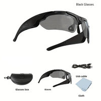 Lunettes de soleil intelligentes de sport HD 1080P pour l'extérieur, caméra pour la prise de vue, le cyclisme, la conduite, la randonnée, la pêche