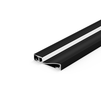 Profilé en aluminium KC Led pour éclairage de bande d'escalier 1m 2m 3m plâtre pliable dans un profilé en aluminium Led