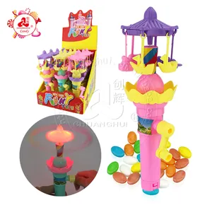 Funny toy hand crank whirligig small Carousel luminous toy candy