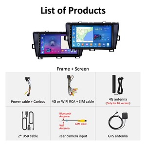 Android 10 cho đầu radio đa phương tiện, video, <span class=keywords><strong>GPS</strong></span>, dẫn đường, hệ thống âm thanh nổi, Android Auto, trình xem ảnh trên xe Prius XW30 2009-2015, bảo hành 1 năm - Product Image 6