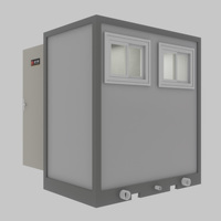 Kamar Mandi Modular Prefabrikasi Standar Eropa, Toilet Portabel Terintegrasi, Unit Shower Terpisah, Sistem Bongkar Pasang