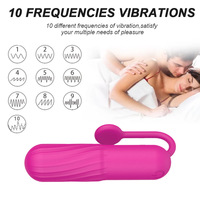Vibrateur à balle rechargeable en silicone, best-seller Amazon, 10 vitesses, massage du clitoris, mini-vibrateur à balle, vibromasseur étanche