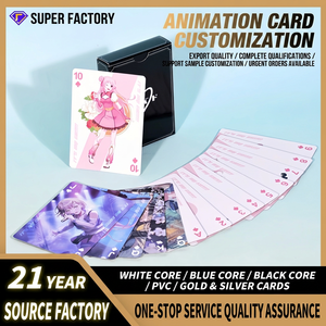 ไพ่การ์ดอนิเมะแบบกำหนดเอง ขนาด 57x87 มม. มุมโค้งมน กระดาษเคลือบ สำหรับเกมไพ่ - Product Image 4