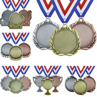 Vente en gros personnalisée Medaille Medaglia Medalha Design Sublimation 3D Honor Awards métal or sport vierge médaille et rubans