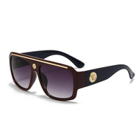 Gafas de Sol Grandes de Marco Completo, Versátiles, Unisex, PC Gris, UV400, Modernas, para Dropshipping, Ligeras y Cómodas