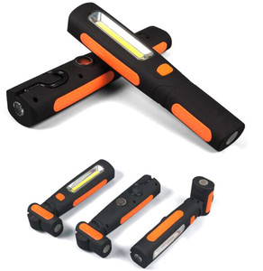 Lampe de travail magnétique 3W COB + 1W LED Lampe de travail portable rechargeable par USB avec crochet de suspension Lampe de réparation de voiture - Product Image 4