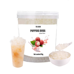 Perles de boba lychee premium concentrées en bouteille pour les boissons à bulles et les garnitures de desserts - Vente en gros directe d'usine - Product Image 2