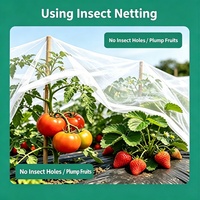 100% Virgin HDPE Anti-insectennet UV-bestendig ademend fijnmazig kasnet voor gewas-, groente- en fruitbescherming