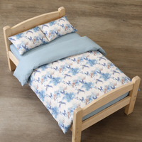 Tissu Sergé de Coton à Petites Fleurs Style Japonais et Coréen, Imprimé Original pour Patchwork et Artisanat DIY en Gros