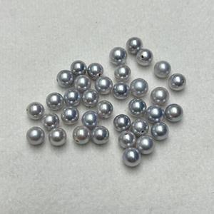 Perlas de Agua Dulce Naturales de 3-4 mm, Color Blanco, Luz Intensa, Forma Redonda, Impecables, Perlas Zhuji sin Pulir, Finamente Seleccionadas - Product Image 2