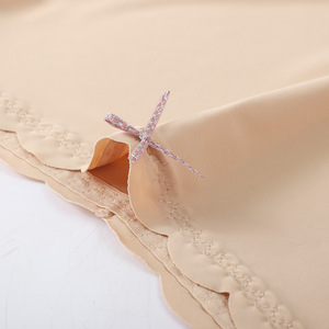 Shorty Boxer Femme Personnalisé en Soie Glacée Sans Couture avec Bordure en Dentelle, Anti-Transparence, Extensible, Couleur Unie <span class=keywords><strong>et</strong></span> Lisse - Product Image 6