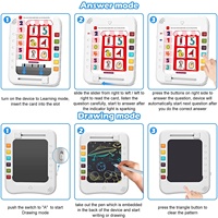 OED/ODM 2 en 1 Machine d'apprentissage éducative jouets tablette d'écriture cartes multiples électronique LCD dessin Pad jouet pour enfants