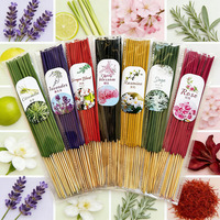 Article populaire : Encens en spirale aromatisé 22 cm, 100 % naturel, en sachet, pour diffusion, yoga, aromathérapie, purification de l'air, en bois coloré
