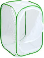 Cage pliable pour animaux de compagnie à motif solide avec fermeture à glissière Cage à insectes et filet à papillons pour insectes pour les propriétaires d'animaux domestiques