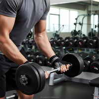 Gants de sport pour adultes en polyester, demi-doigts, antidérapants, pour la musculation, l'haltérophilie, le kettlebell, le tirage de barre, la remise en forme