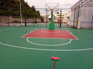 Customized Eco-Friendly Sports <strong>Court</strong> Flooring Silicon PU and <strong>Rubber</strong> for Elasticity <strong>Basketball</strong> Volleyball Badminton Tennis