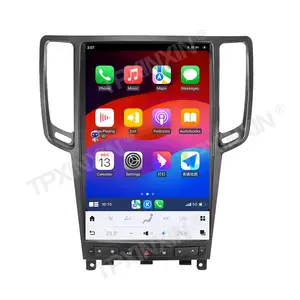 Tpxinxin Tesla phong cách Android 11 đơn vị đứng đầu đài phát thanh xe cho Infiniti G37 2007-2013 GPS navigation 1920*1080 14.5 inch