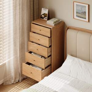 Chevet en bois massif avec <span class=keywords><strong>5</strong></span> <span class=keywords><strong>tiroirs</strong></span>, <span class=keywords><strong>commode</strong></span> pour chambre à coucher, organisateur de rangement en bois massif, <span class=keywords><strong>commode</strong></span> <span class=keywords><strong>scandinave</strong></span> pour couloir, placard - Product Image 5