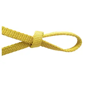 Manufacturer heat resistant aramid flat rope for glass furnace roller