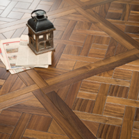 Parquet multicouche luxueux de couleur unie avec motif décoratif pour sol en bois de maison