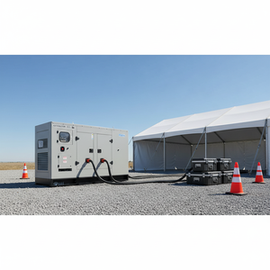 3상 400V 50HZ 저소음 디젤 발전기 7kva <span class=keywords><strong>10kw</strong></span> 30kw 50kw 100kw 범위 저속 자동 시작 공기/수냉식 전 가정용 - Product Image 1