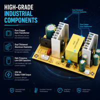 Module convertisseur AC-DC à châssis ouvert 22V, alimentation à découpage sur carte nue à circuit unique, efficacité 95%, 100-220V, usage industriel