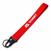 Cordon porte-clés promotionnel en nylon avec impression 3D sur soie, logo personnalisé, sangle tissée, porte-clés de poignet pour avion
