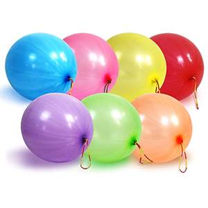 Pasokan MOQ rendah 18 inci balon lateks pukulan <span class=keywords><strong>neon</strong></span> besar bayi dengan pita karet pegangan balon pukulan - Product Image 2