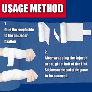 ผ้าพันแผล PBT สำหรับการแพทย์ ผ้าก๊อซยืดหยุ่น สำหรับปฐมพยาบาลฉุกเฉิน ผ้าพันแผลแบบนุ่มสบาย ผ้าพันแผล PBT แบบกระชับ - Product Image 4