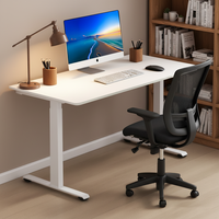 Bureau de travail à domicile de luxe, bureau debout électrique à hauteur réglable à double moteur silencieux, électrique avec clavier de mémoire, capacité de 220 livres