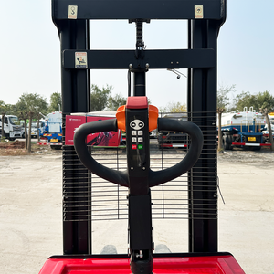 इलेक्ट्रिक पैलेट स्टेकर संकीर्ण गलियारे 1500 किलोग्राम 1.5 टी स्मार्ट पोर्टेबल हाथ लिथियम आयन बैटरी 3-9 मीटर उठाने ऊंचाई वाले गोदाम - Product Image 3