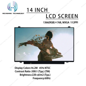 Richshine BOE HD 14-Inch Glossy TFT LED <b>LCD</b> <b>Monitor</b> Replacement Screen NT140WHM-N41 Laptop 1366x768 Resolution 60Hz Ivory New - Product Image 3