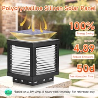Lampe solaire de jardin de style moderne IP65 pour extérieur, villa, paysage, cour, escalier, clôture, pilier, lumière LED, lampe de poteau