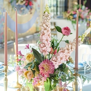 Lot de 12 Hortensias de 28 pouces de hauteur, Ensemble de Fleurs Artificielles Delphinium Style Bohème, Fleurs de Nénuphar à Longue Tige pour Décoration Intérieure - Product Image 3