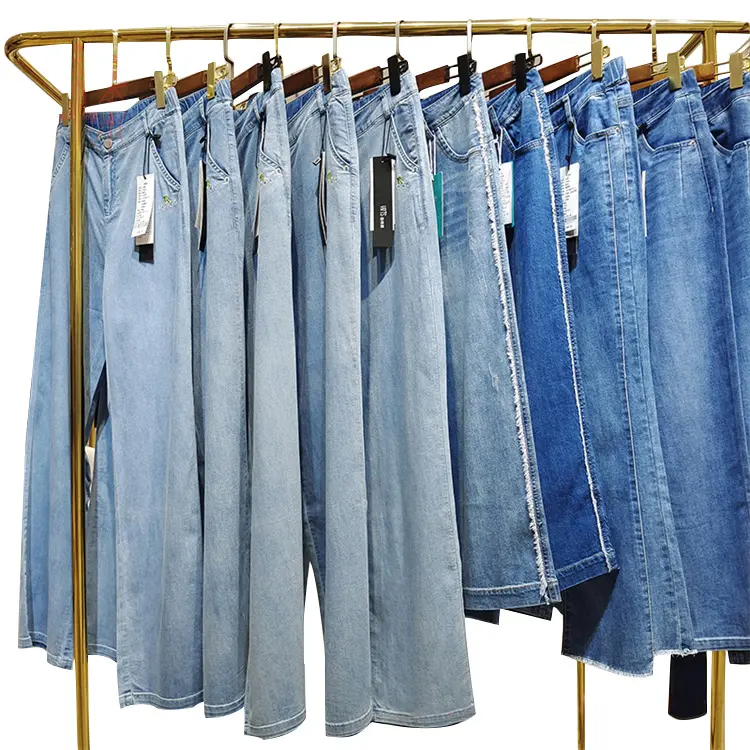 Pantalones vaqueros a medida para mujer, jeans de calle, venta directa al por mayor