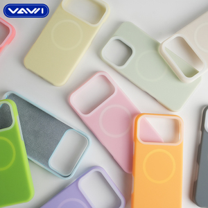 Силиконовый чехол для телефона VAWI S011 с магнитной Опт для iPhone 12 13 14 15 16 17 Pro Max для Samsung для Android серии - Product Image 2
