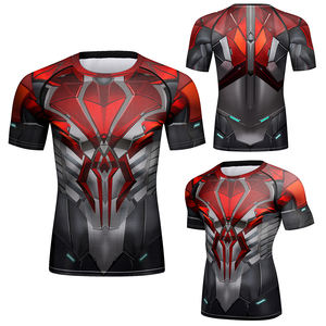 เสื้อยืดลายการ์ตูนสไปเดอร์แมนแบบพิมพ์ 3 มิติ ของ Cody Lundin เสื้อยืดแขนสั้นแนวสตรีทแวร์สำหรับผู้ชาย เสื้อยืดออกกำลังกายแบบรัดรูป - Product Image 2