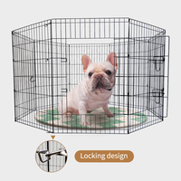 Enclos de jeu pliable en métal pour animaux de compagnie, clôture portable en fil métallique pour isolation des animaux, parc pour petits animaux, lapins et cochons d'Inde - Vente en gros