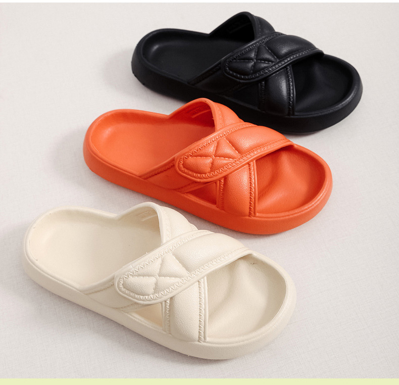 Womens Slippers Beach Slides Men's Thick Sole Indoor Bathroom Slipper for Men